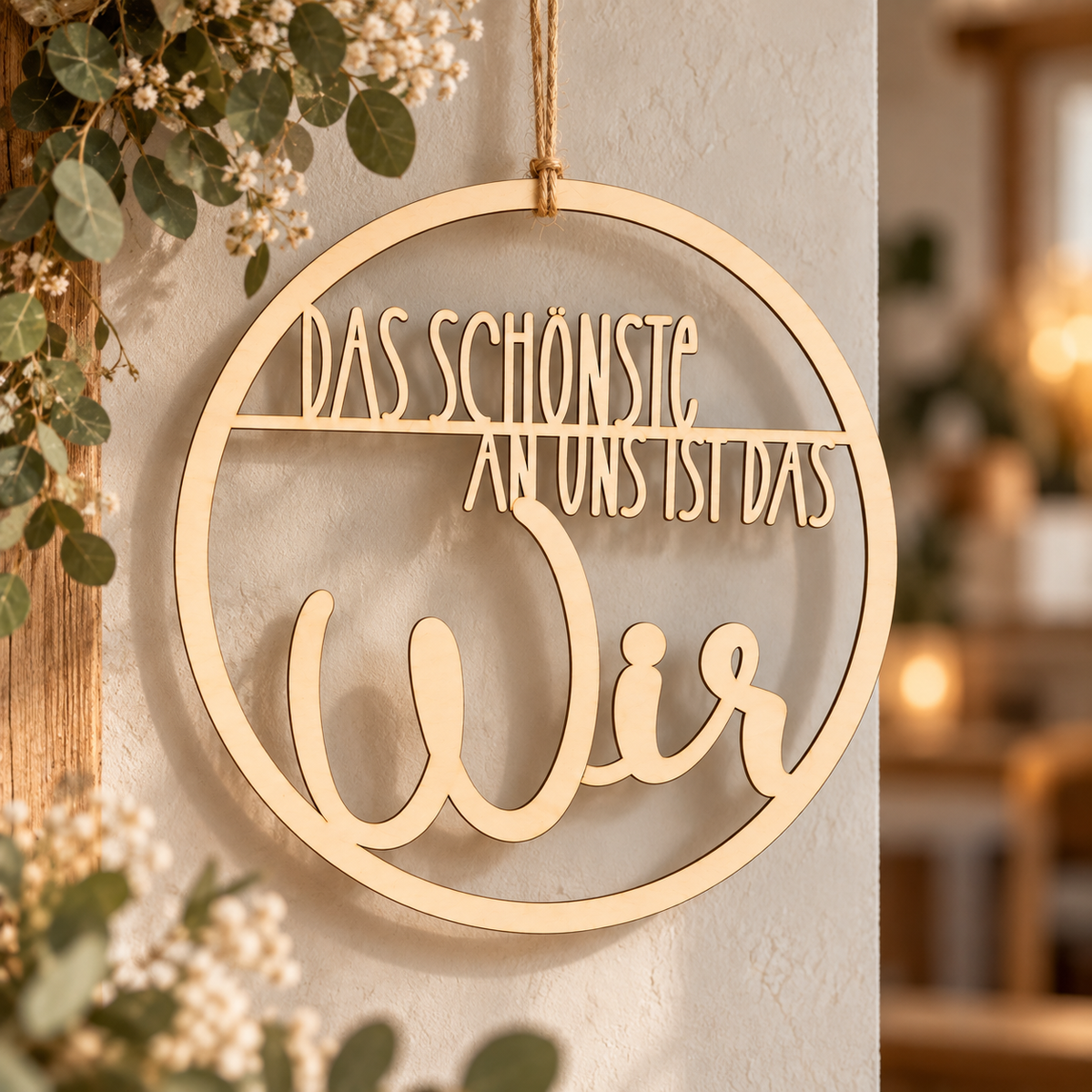 Deko Ring - Das Schönste an uns ist das Wir