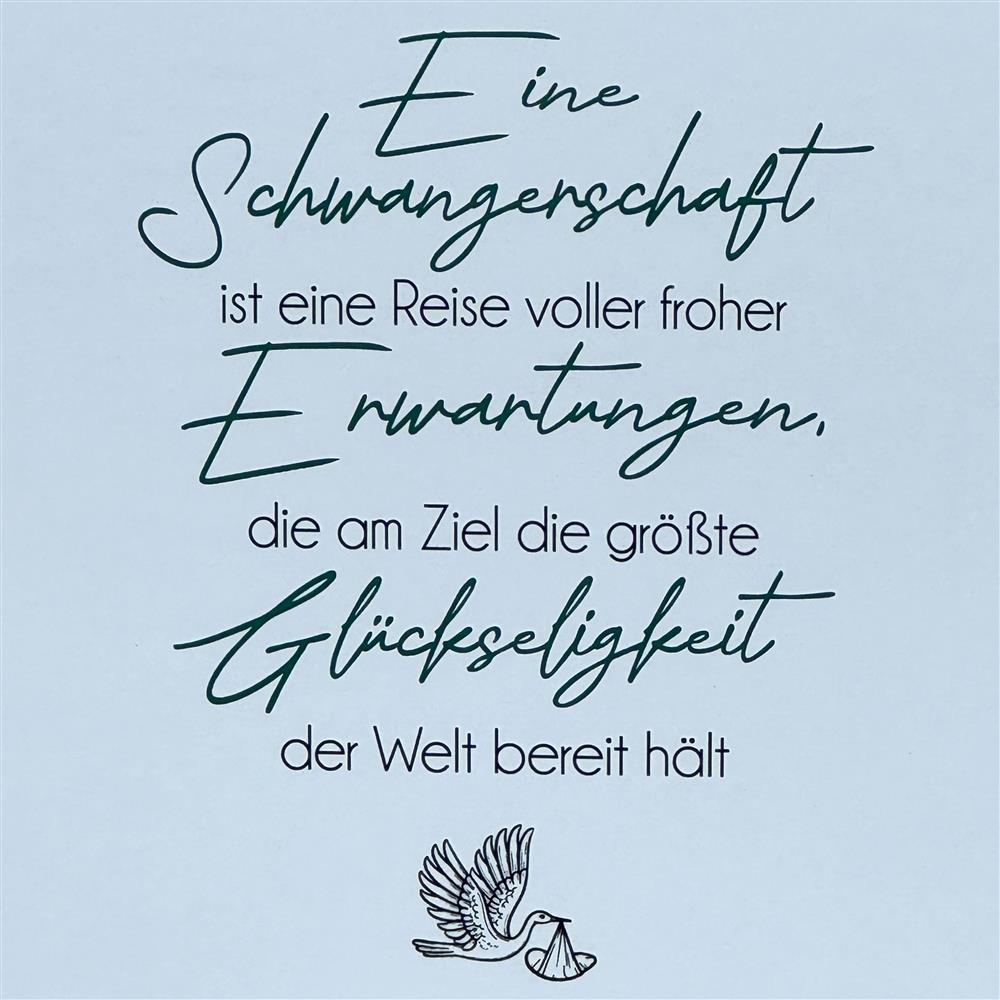 Wooden Block - Eine Schwangerschaft ist eine Reise