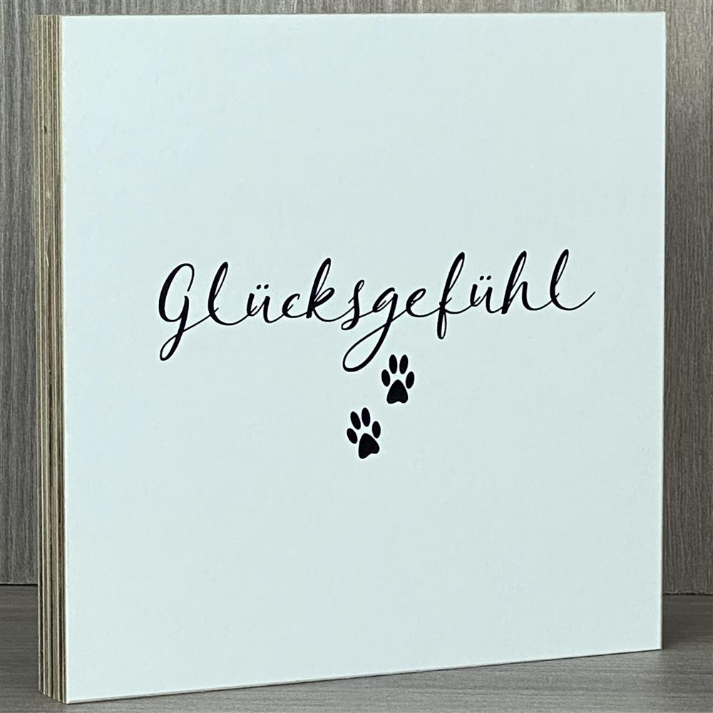 Wooden Block - Glücksgefühl