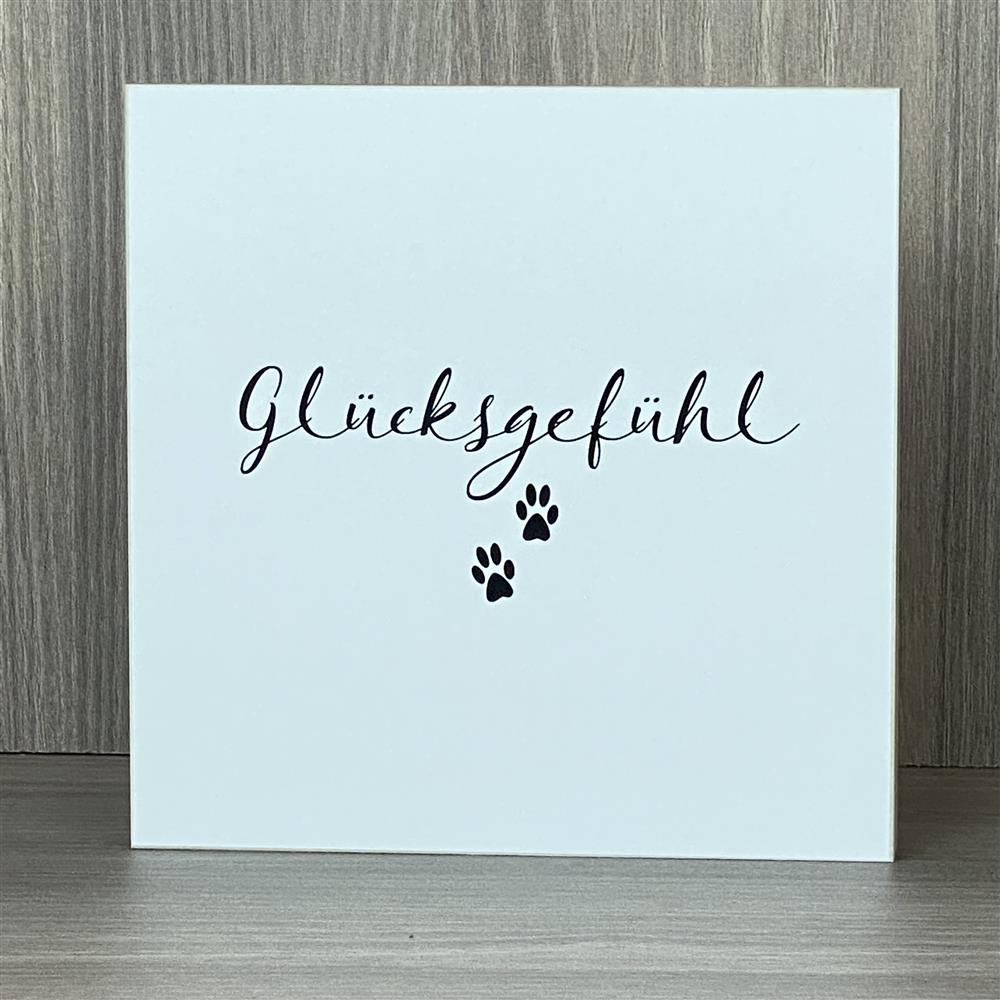 Wooden Block - Glücksgefühl