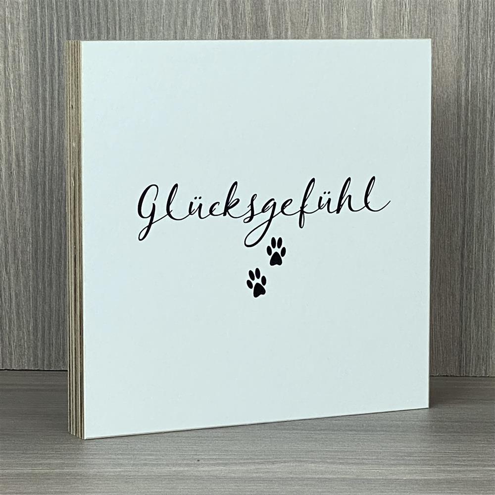 Wooden Block - Glücksgefühl