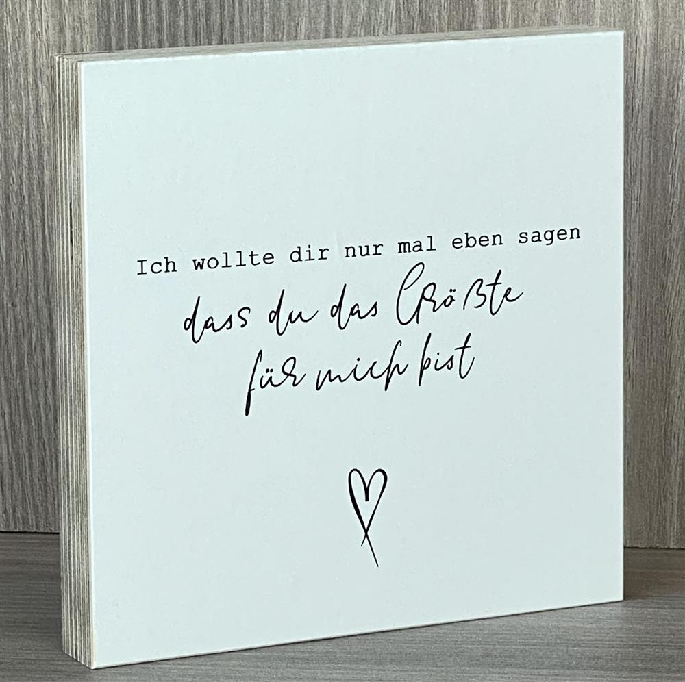 Wooden Block - Ich wollt dir nur mal eben sagen