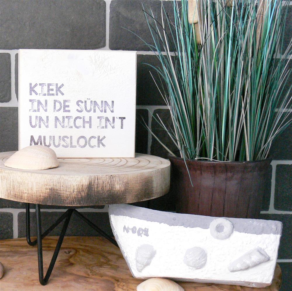 Wooden Block - Kiek in de Sünn un nich int Muuslock