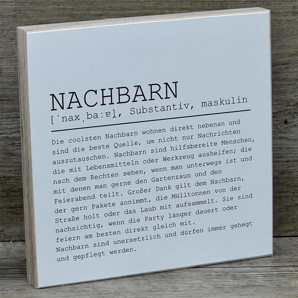 Wooden Block - Nachbarn