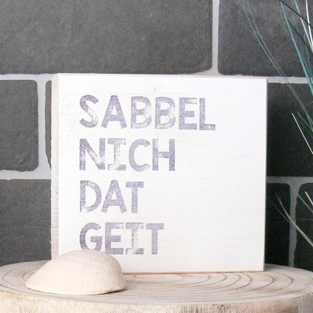 Wooden Block - Sabbel nich dat geit