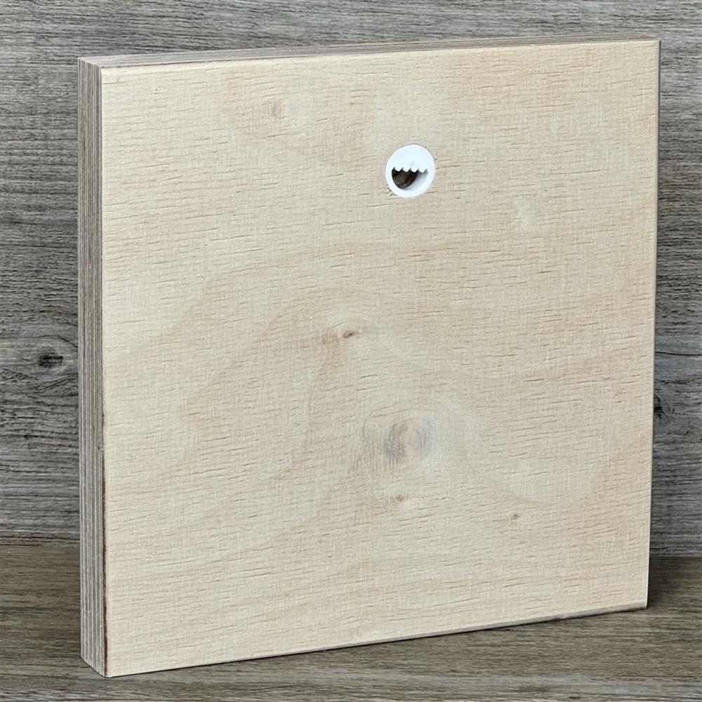 Wooden Block - Schutzengel mit Goldprägung