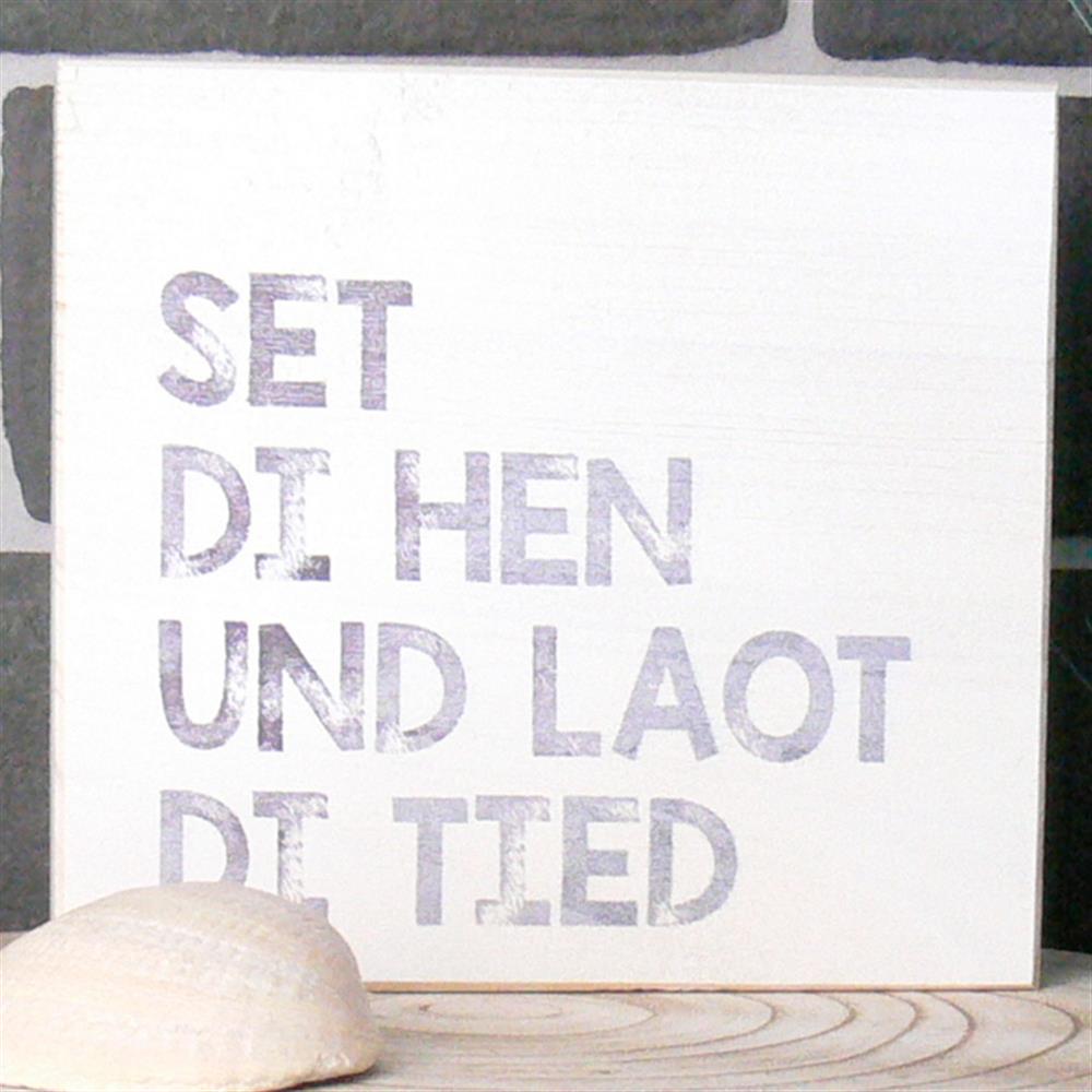 Wooden Block - Set di hen und laot di Tied