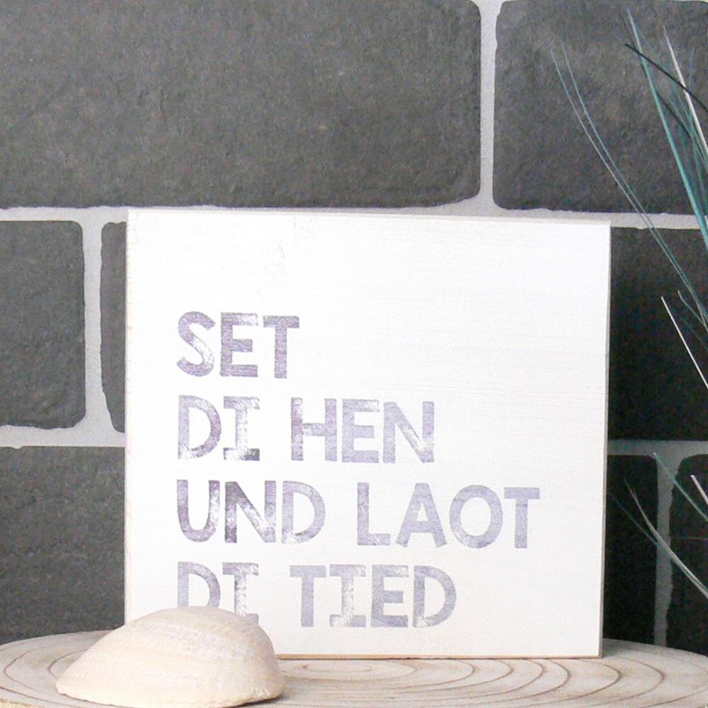 Wooden Block - Set di hen und laot di Tied