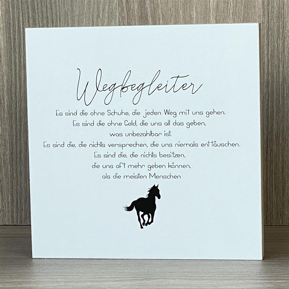 Wooden Block - Wegbegleiter Pferd