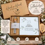 Geschenkset 25 Jahre – personalisiertes Geschenk zur Silberne Hochzeit