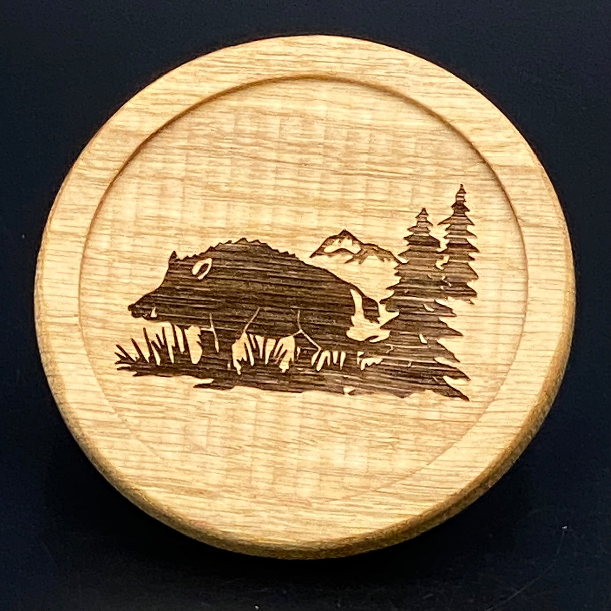 Glasuntersetzer Jagd
