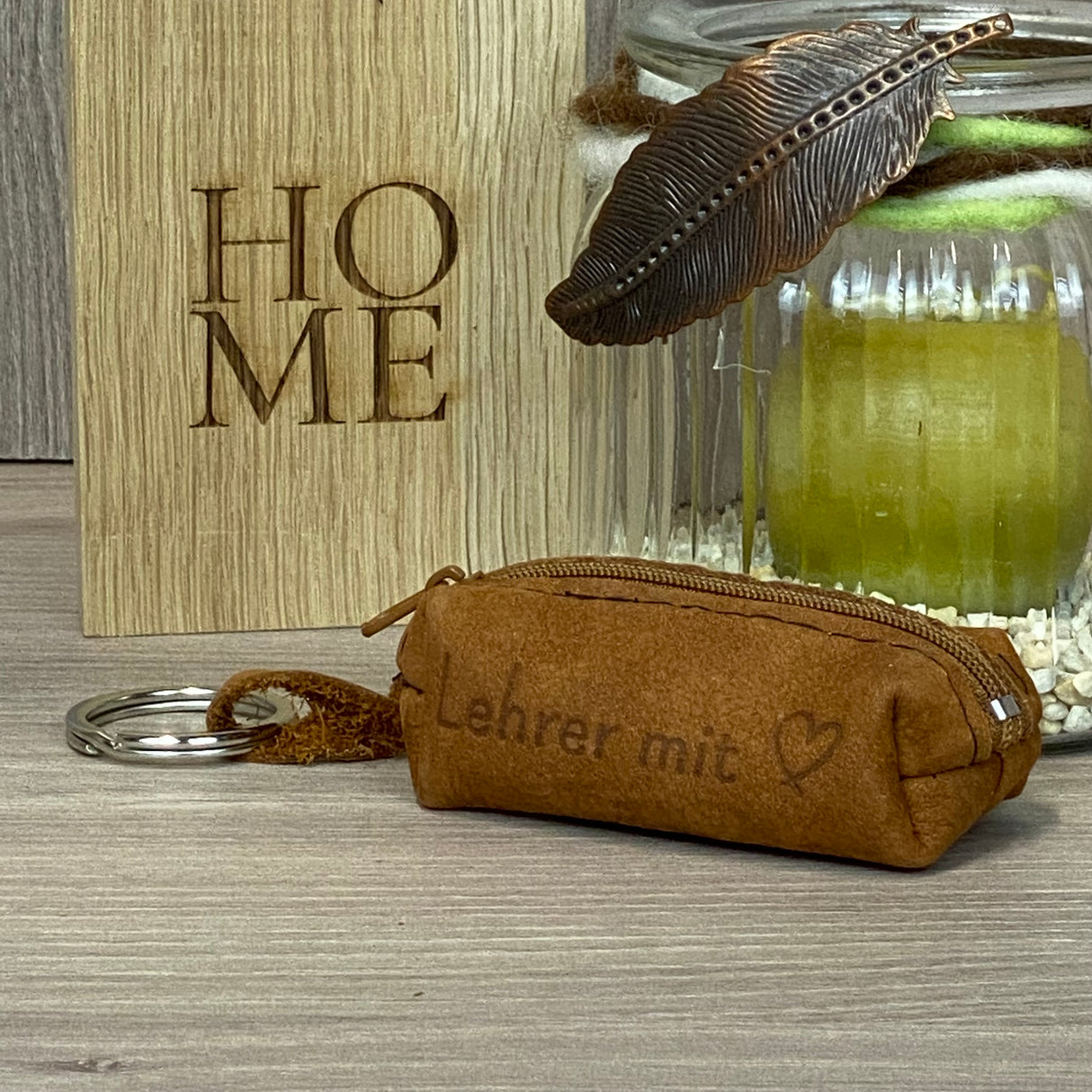 Schlüsseltasche Lehrer / Lehrerin mit Herz