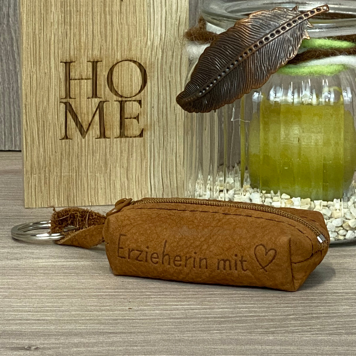 Schlüsseltasche Erzieher / Erzieherin mit Herz