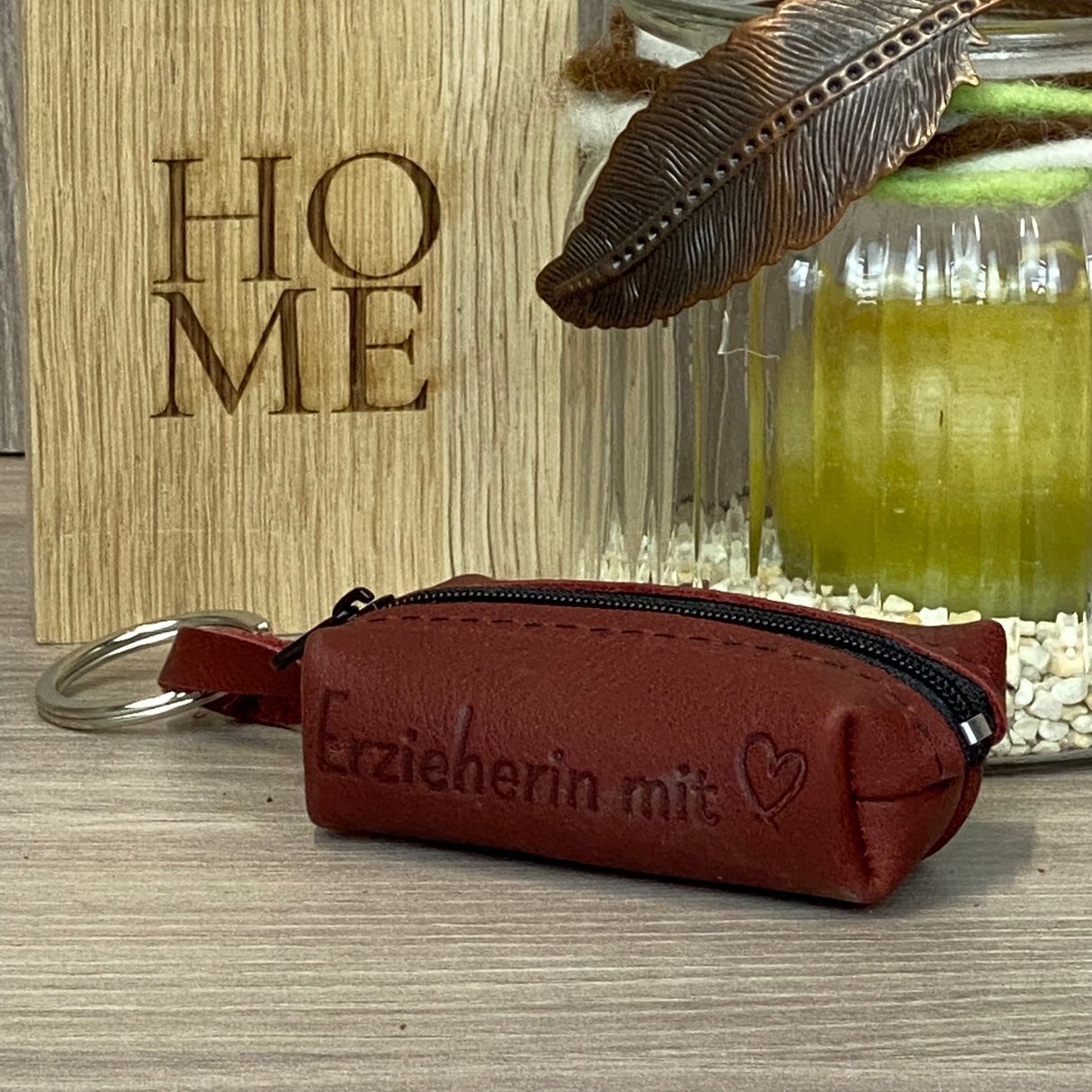 Schlüsseltasche Erzieher / Erzieherin mit Herz