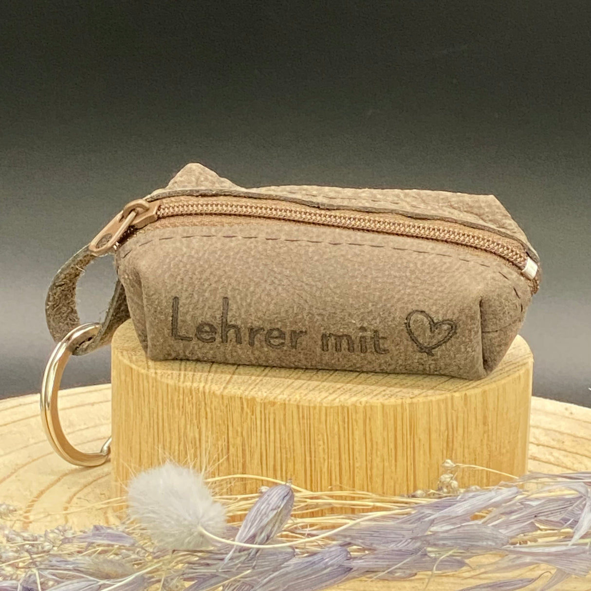 Schlüsseltasche Lehrer / Lehrerin mit Herz