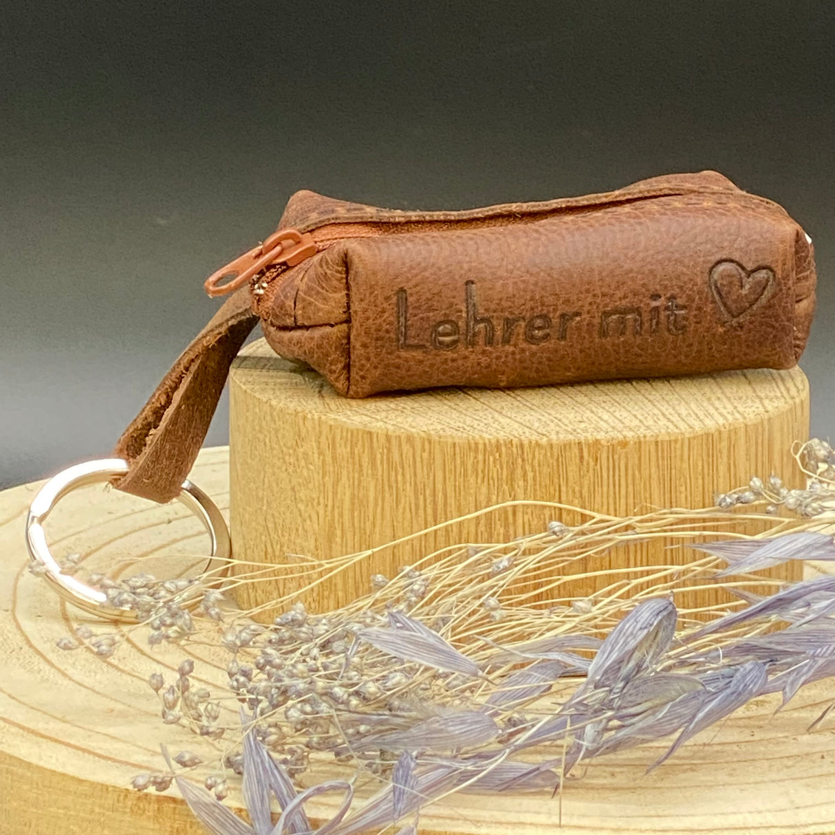 Schlüsseltasche Lehrer / Lehrerin mit Herz