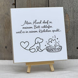 Wooden Block - Mein Hund darf in meinem Bett schlafen