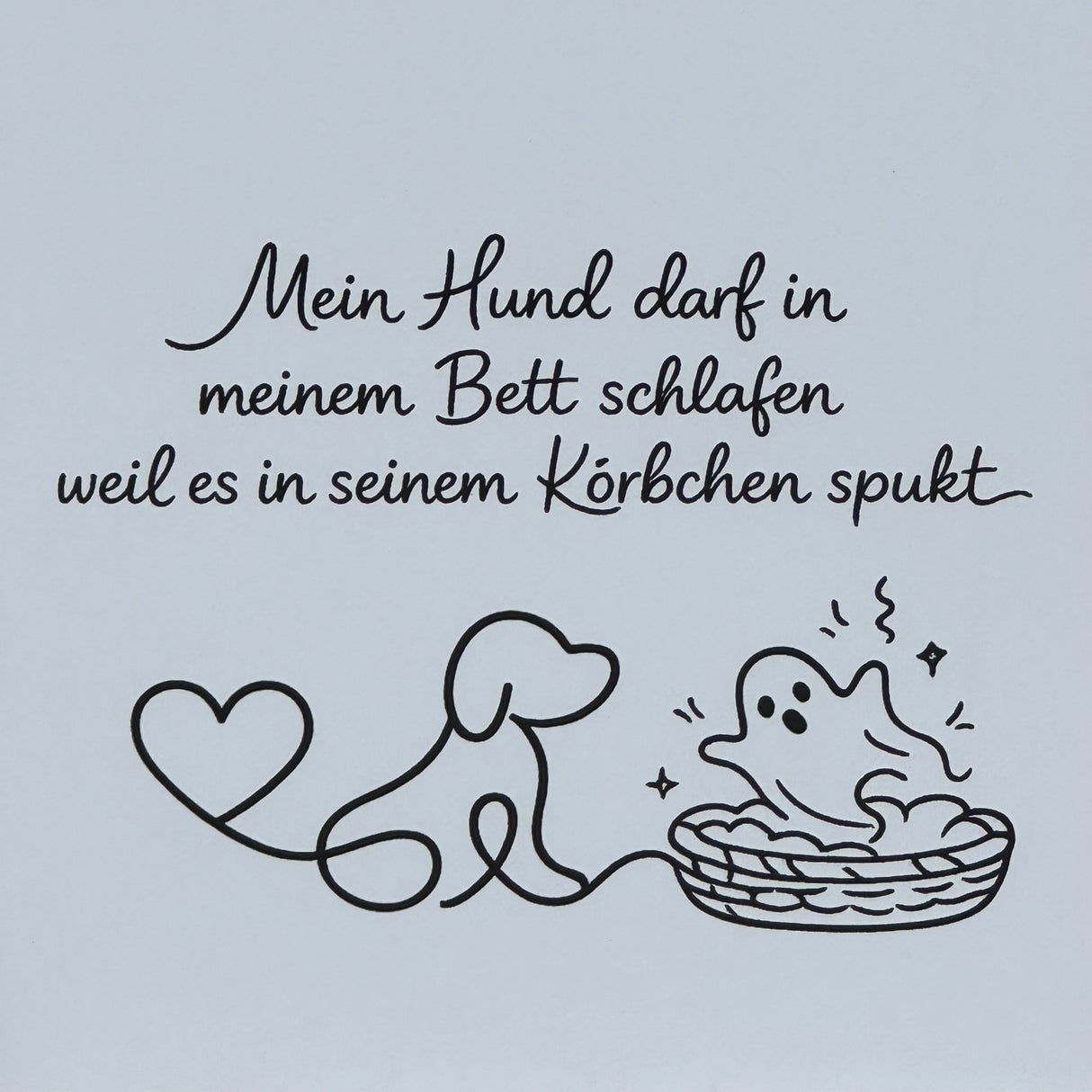Wooden Block - Mein Hund darf in meinem Bett schlafen