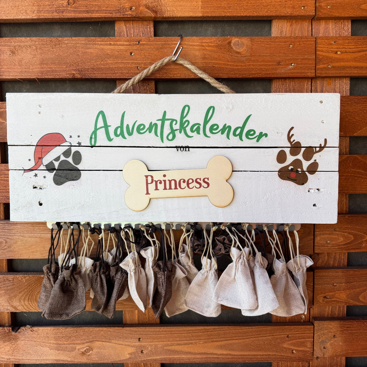 Personaliserter Adventskalender für Hunde