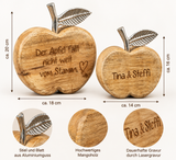 Personalisierte Deko Äpfel „Der Apfel fällt nicht weit vom Stamm“ – Geschenk zur Geburt & Taufe