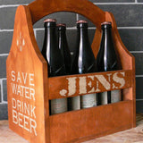 Bierträger Deluxe kirsche, personalisierbar