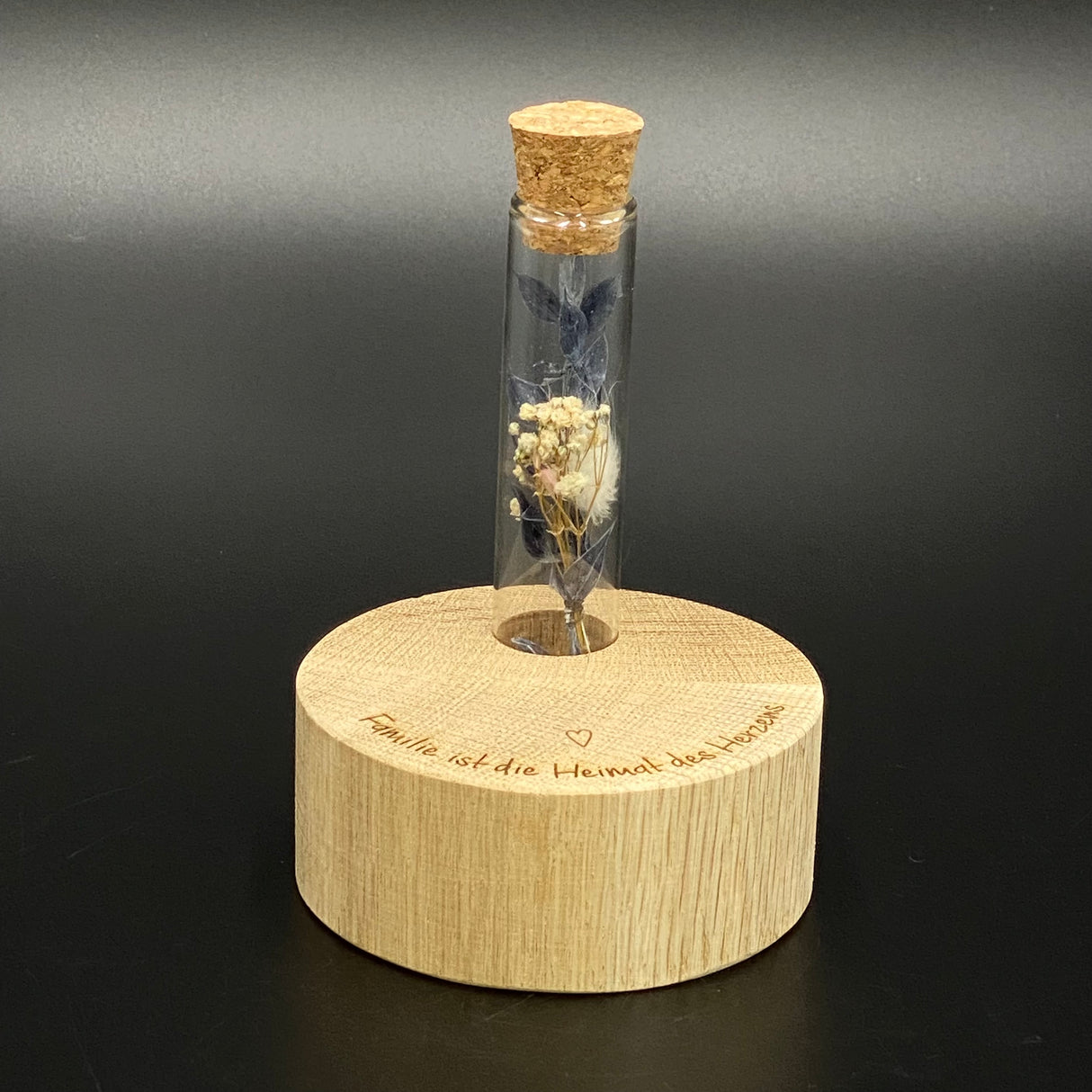 Deko Block Vase Familie ist die Heimat des Herzens