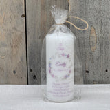 Personalisierte Taufkerze - Kranz