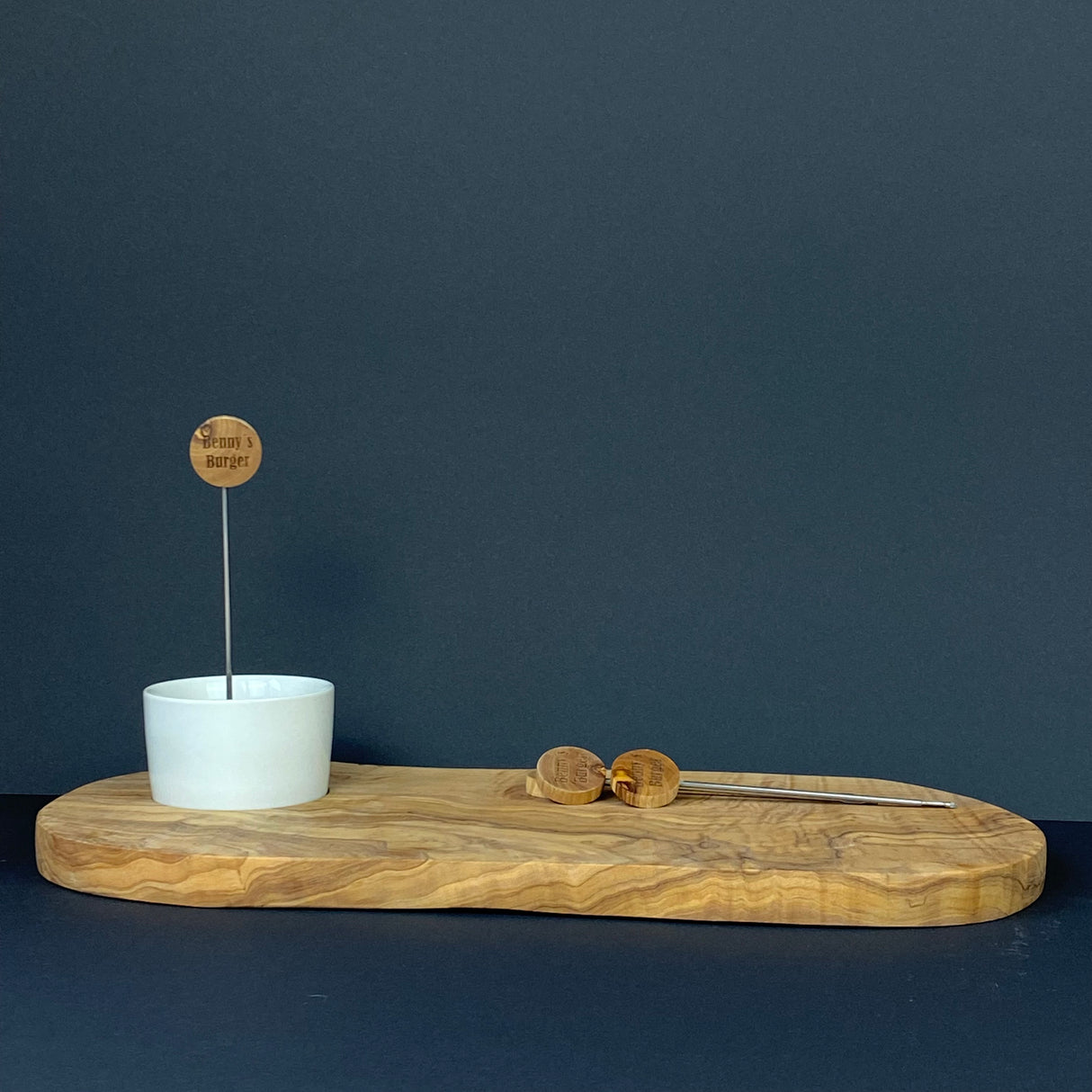 Burgerspieße Set, 4 Stück, personalisierbar