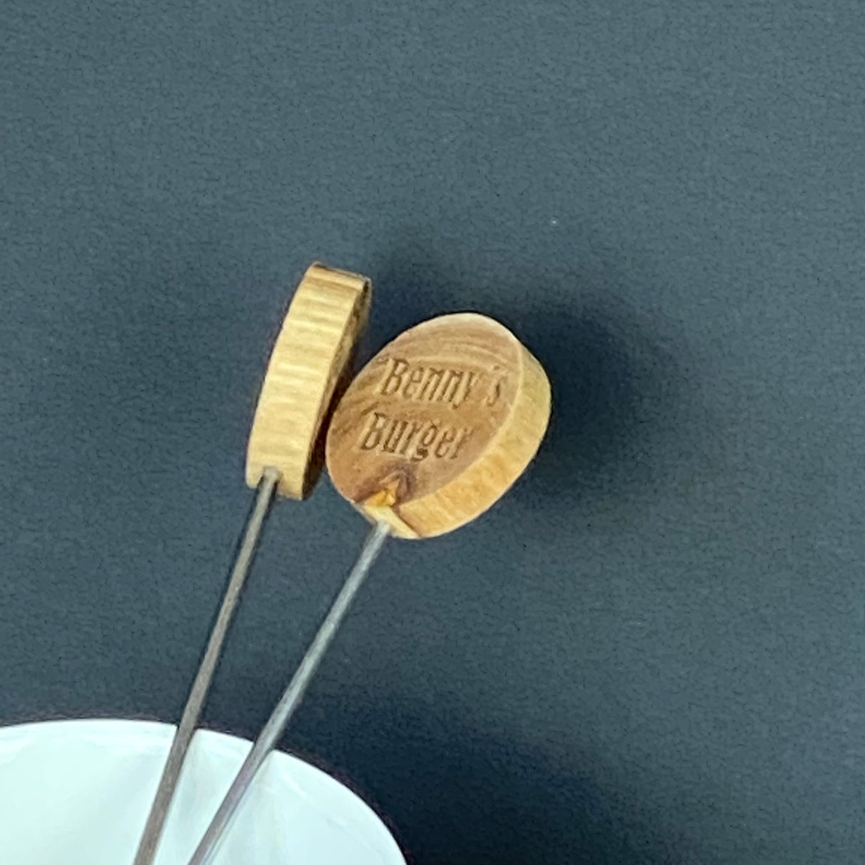 Burgerspieße Set, 4 Stück, personalisierbar