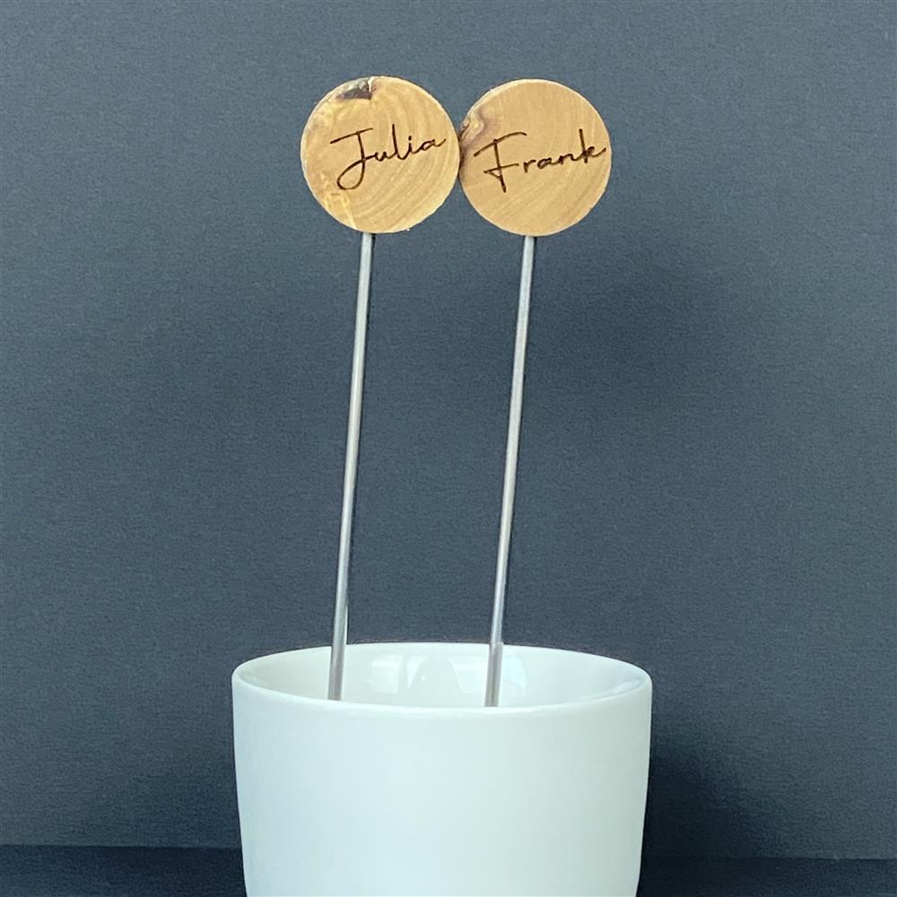Burgerspieße Set, 4 Stück, personalisierbar