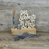 Deko Aufsteller Deluxe Das Schönste an uns ist das Wir, personalisierbar
