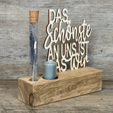 Deko Aufsteller Deluxe Das Schönste an uns ist das Wir, personalisierbar