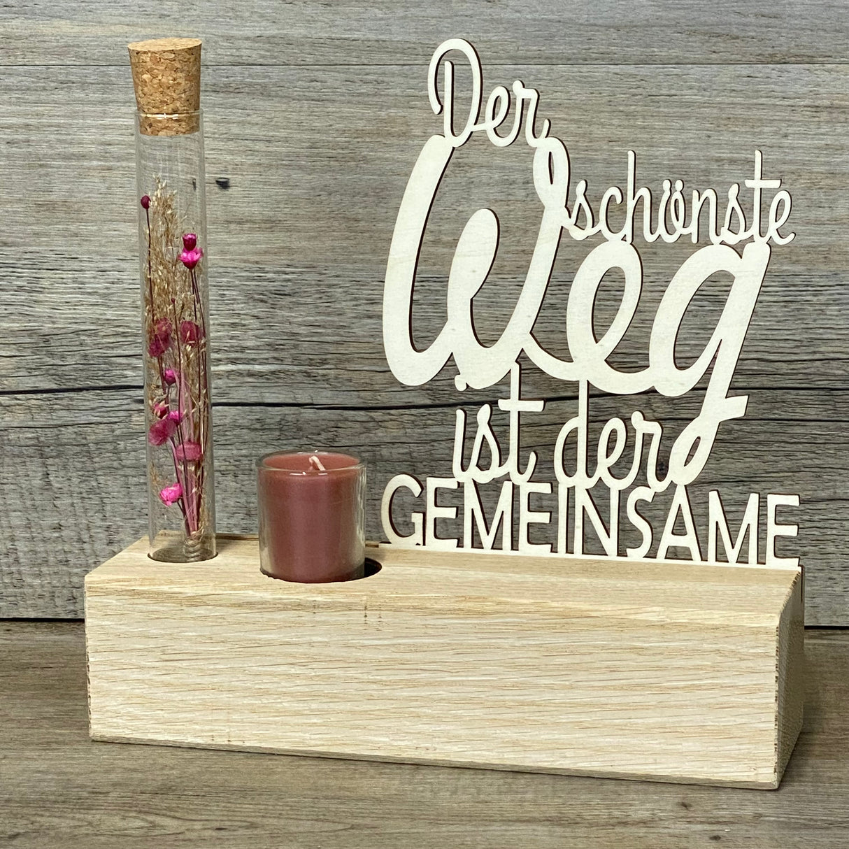 Deko Aufsteller Deluxe, Der schönste Weg ist der Gemeinsame, personalisierbar