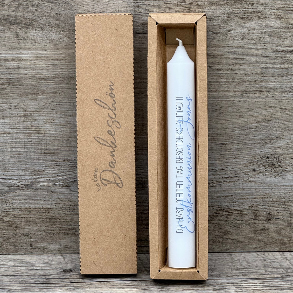 Stabkerze, Konfirmation - Dankeschön