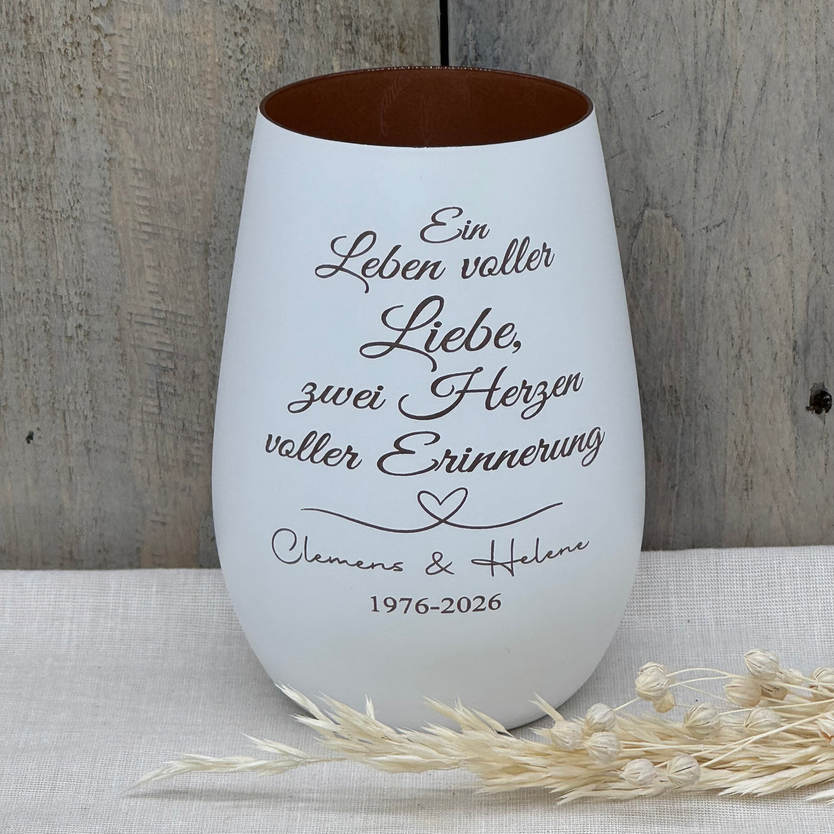 Deko Light - Ein Leben voller Liebe, zwei Herzen voller Erinnerung | personalisiert