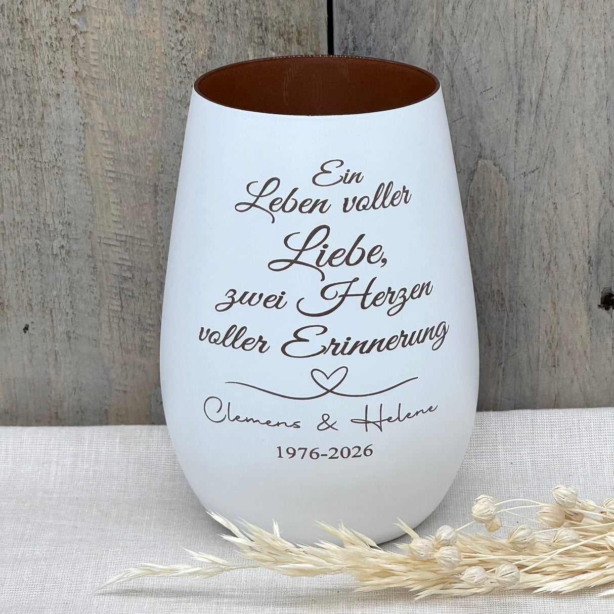 Deko Light - Ein Leben voller Liebe, zwei Herzen voller Erinnerung | personalisiert