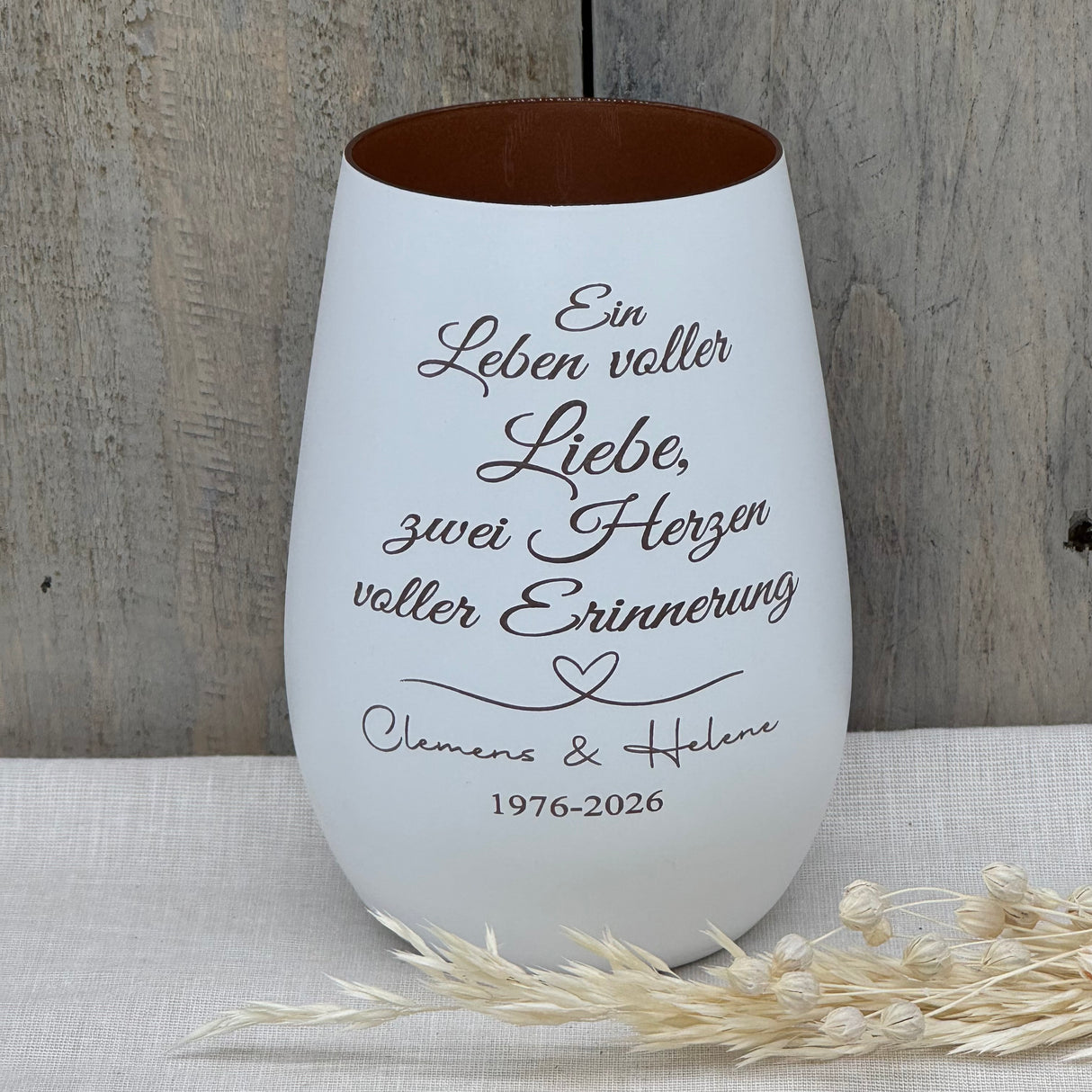Deko Light - Ein Leben voller Liebe, zwei Herzen voller Erinnerung | personalisiert