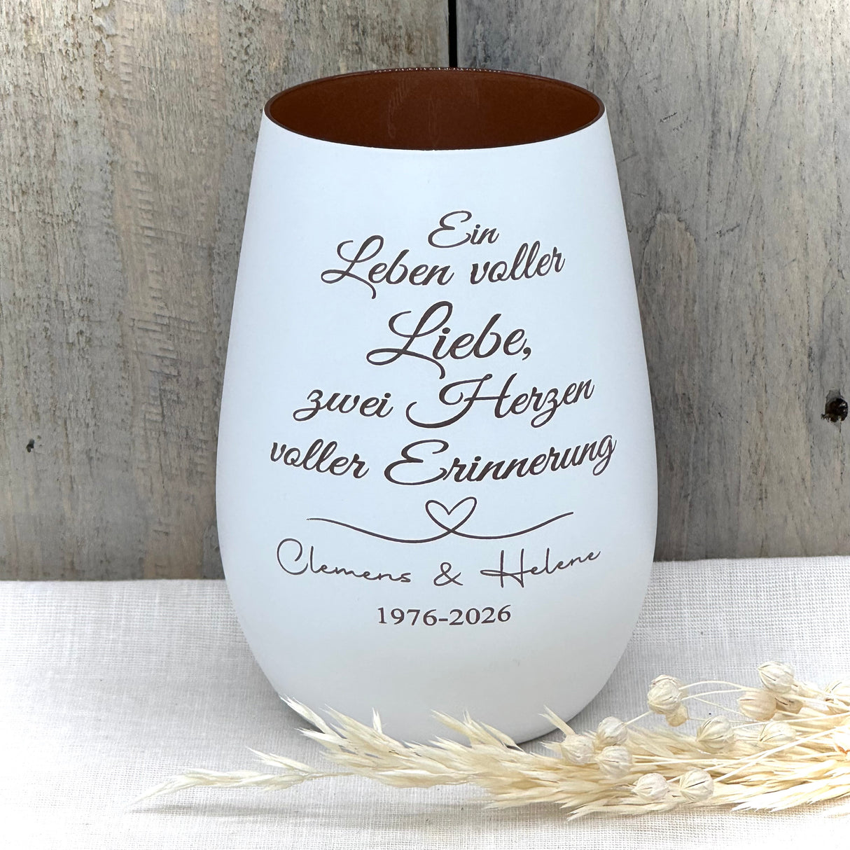 Deko Light - Ein Leben voller Liebe, zwei Herzen voller Erinnerung | personalisiert