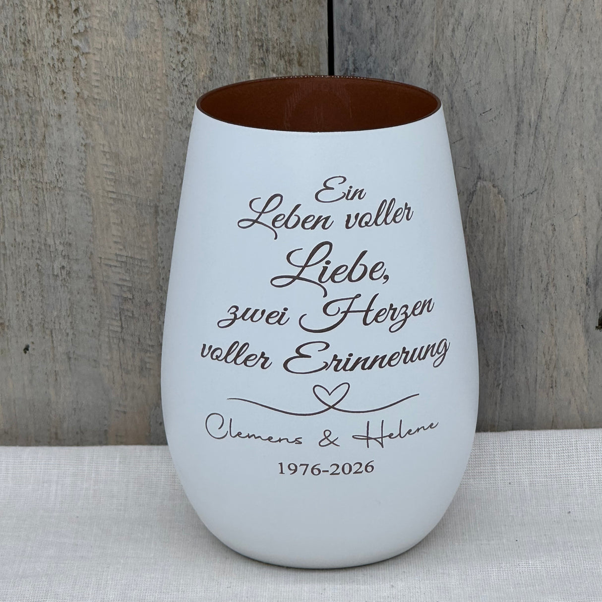 Deko Light - Ein Leben voller Liebe, zwei Herzen voller Erinnerung | personalisiert