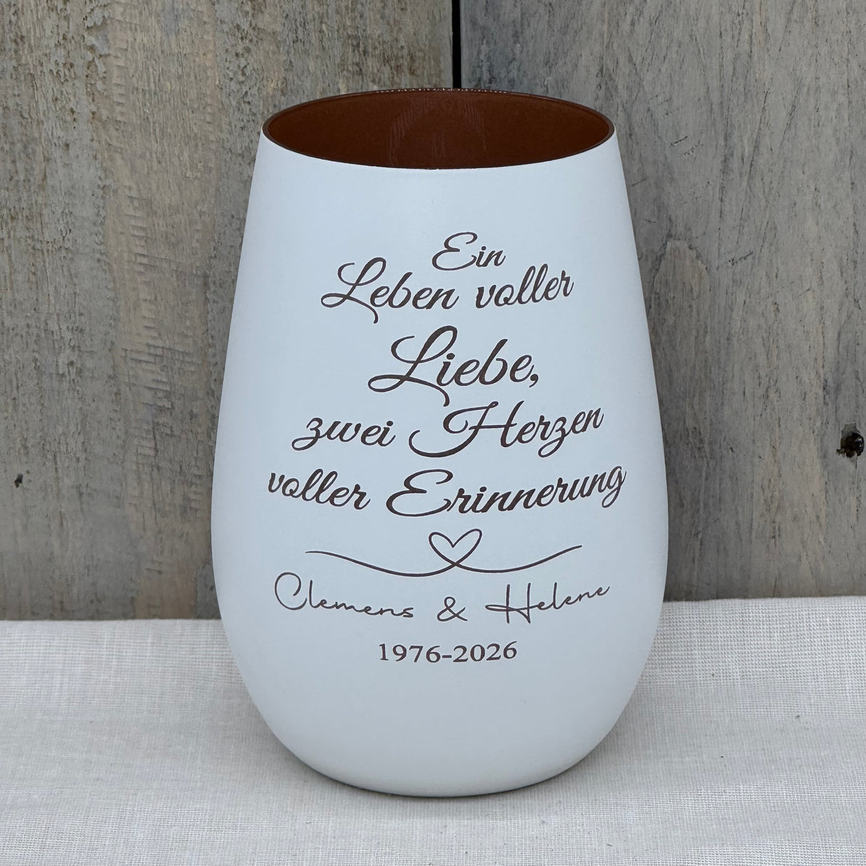 Deko Light - Ein Leben voller Liebe, zwei Herzen voller Erinnerung | personalisiert