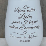 Deko Light - Ein Leben voller Liebe, zwei Herzen voller Erinnerung | personalisiert