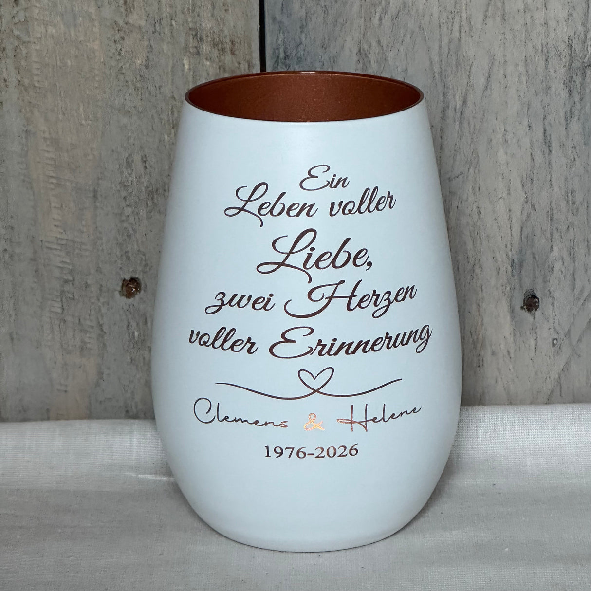 Deko Light - Ein Leben voller Liebe, zwei Herzen voller Erinnerung | personalisiert