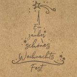 Giebelverpackung groß - Weihnachten, 5 Stück