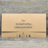 Gutscheinverpackung Weihnachten 5 Stück