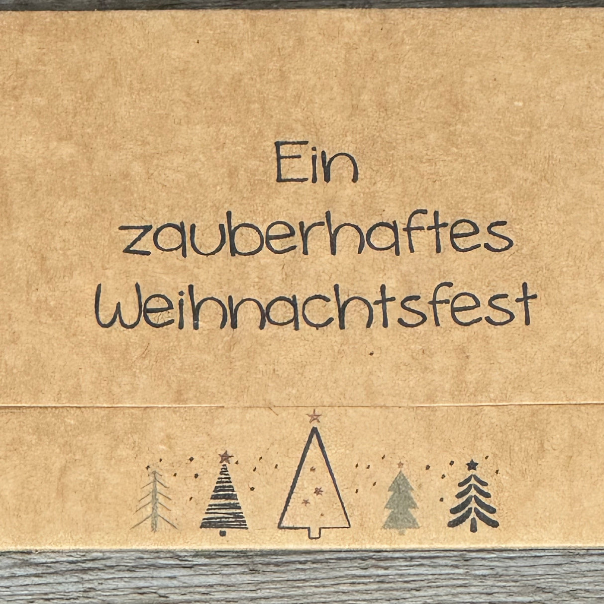 Gutscheinverpackung Weihnachten 5 Stück