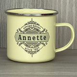 Emaille Becher Limited Edition, personalisiert