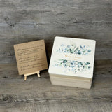 Erinnerungsbox Hochzeit, Aufdruck 'Bouquet Eukalyptus', personalisiert