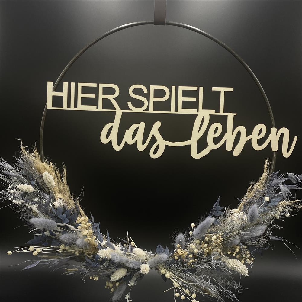 Flower Hoop blau