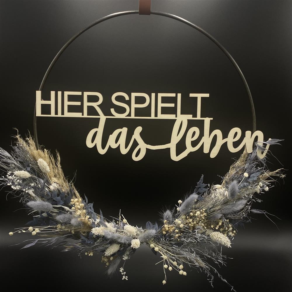 Flower Hoop blau