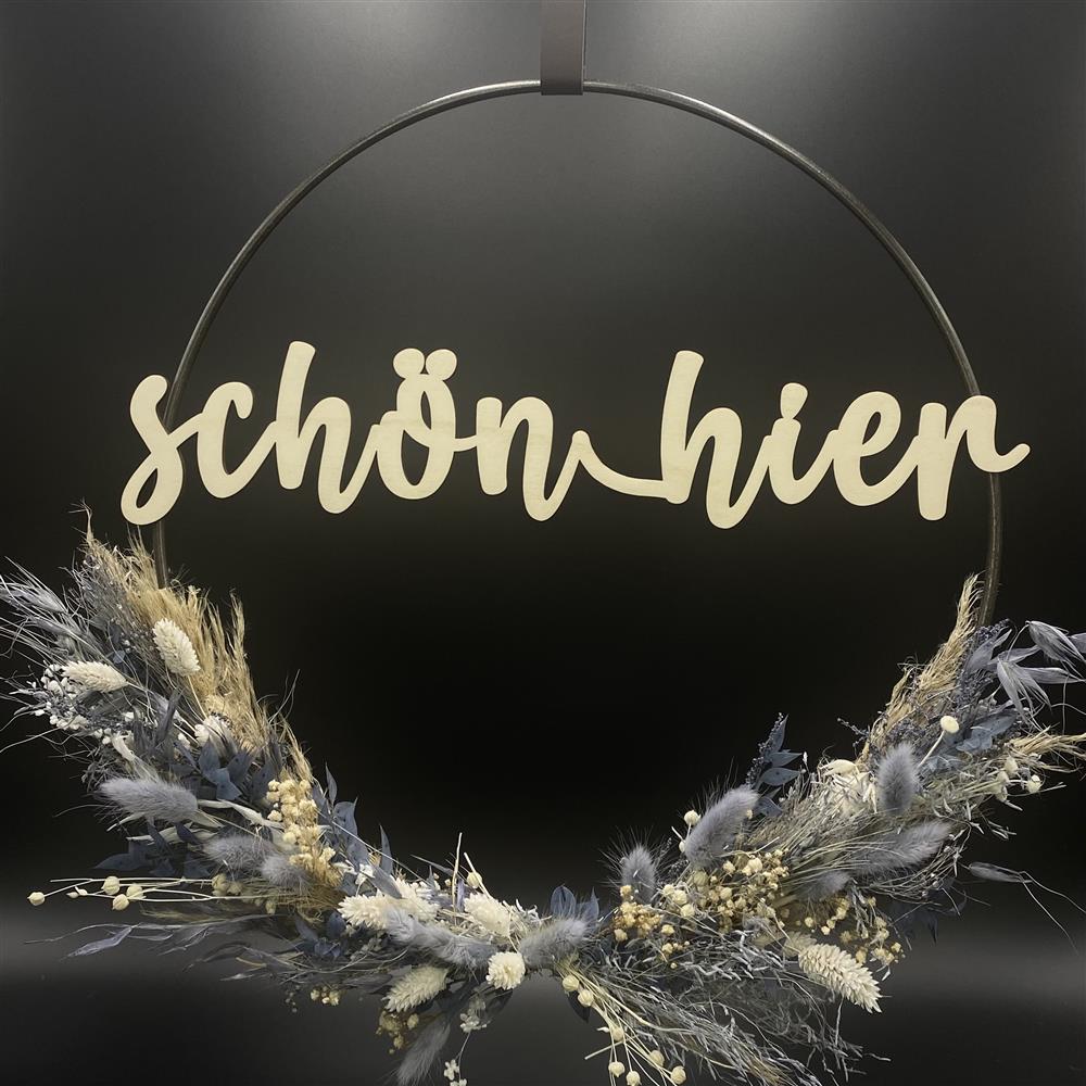 Flower Hoop blau